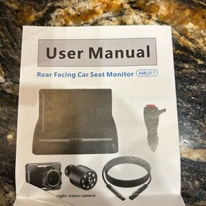 Rear Facing Car Seat Monitor with Night Vision Camera